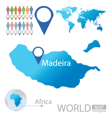 Madeira vector Illustration のイラスト素材