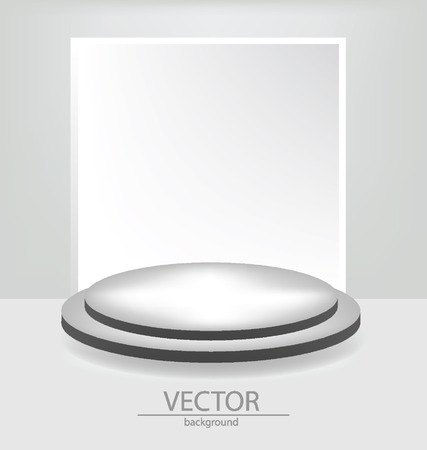 White backdrop in room vector illustrationのイラスト素材