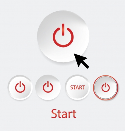 start button vector illustrationのイラスト素材