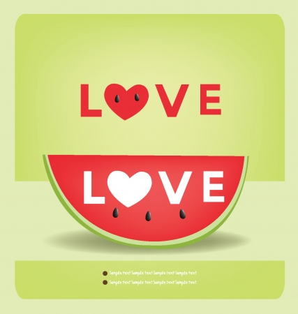 watermelon fruits vector illustrationのイラスト素材