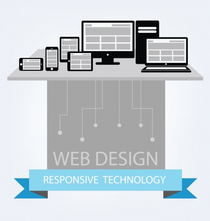 Responsive Web Designのイラスト素材