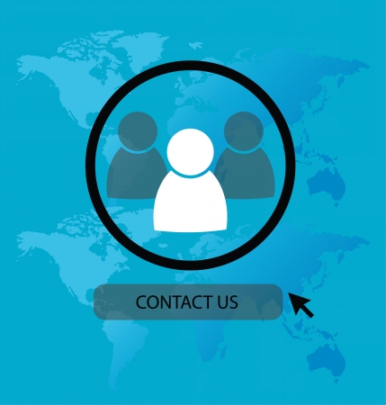 contact us vector Illustrationのイラスト素材