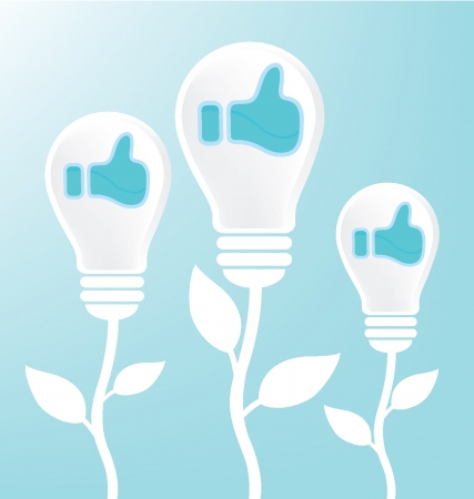 Like vector illustrationのイラスト素材