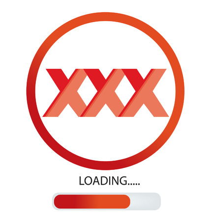 Loading, XXX vector illustrationのイラスト素材