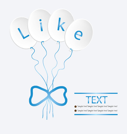 Like vector illustrationのイラスト素材