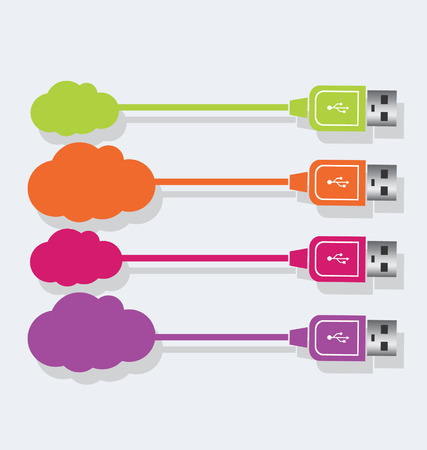 Cloud computing concept vector illustrationのイラスト素材