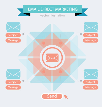 email direct marketing concept vector Illustrationのイラスト素材