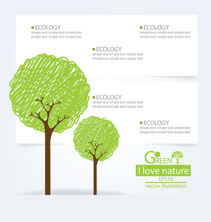Go green concept, Save world vector illustrationのイラスト素材