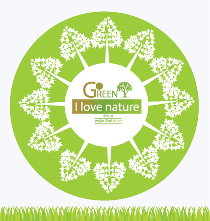 Go green concept, Save world illustrationのイラスト素材