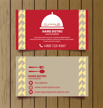 business card template for restaurant businessのイラスト素材