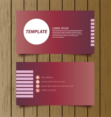 business card template vector illustrationのイラスト素材