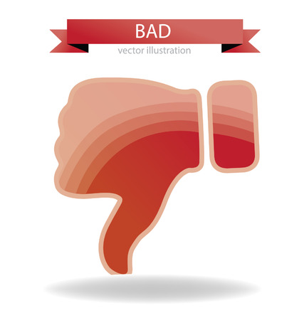 Hand signs vector  Bad concept のイラスト素材