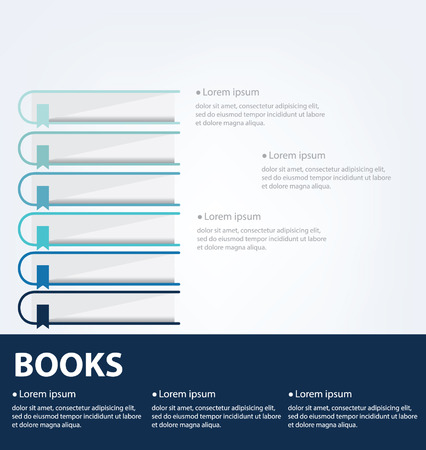 stack of books vectorのイラスト素材