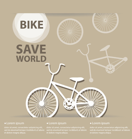 Bicycle vector Illustrationのイラスト素材