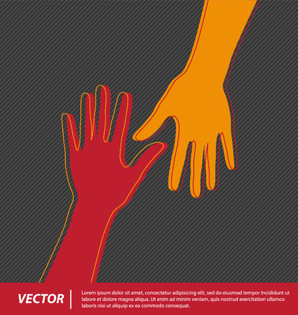 Hands vector illustrationのイラスト素材