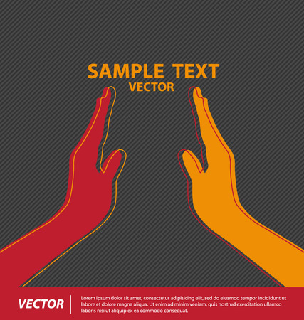 Hands vector illustrationのイラスト素材