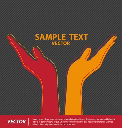 Hands vector illustrationのイラスト素材