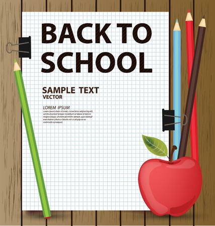 back to school vector のイラスト素材