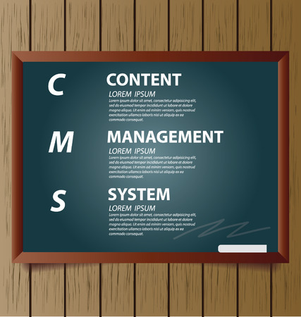 content management system conceptのイラスト素材