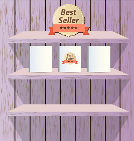 bookcase background for ebookのイラスト素材