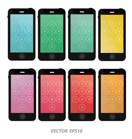 smartphone vectorのイラスト素材