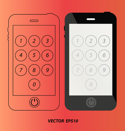 smartphone vectorのイラスト素材