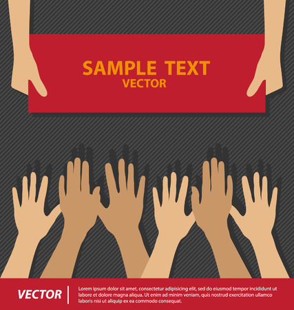 Hands vector illustrationのイラスト素材