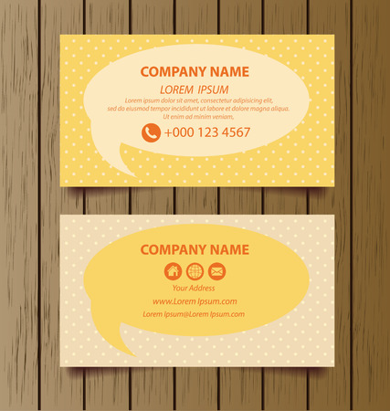 business card template vector illustrationのイラスト素材