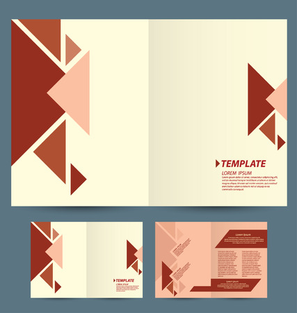 brochure template designのイラスト素材