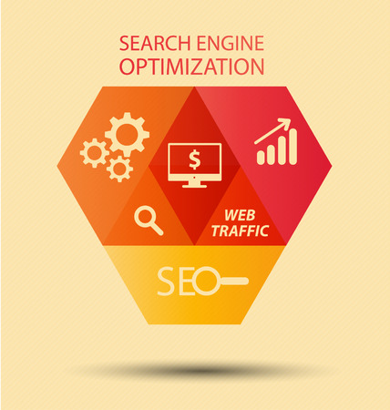 search engine optimization  vector Illustration のイラスト素材