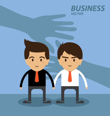 Business and finance Investment hand shake conceptのイラスト素材