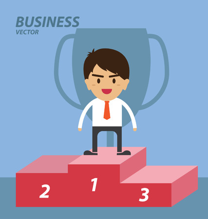 The Winner Businessmanのイラスト素材