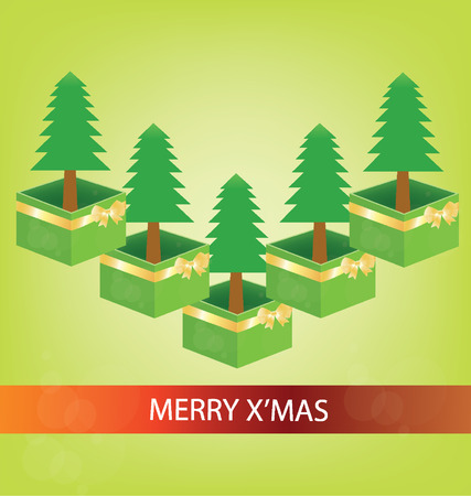 Christmas tree. Vector illustration.のイラスト素材