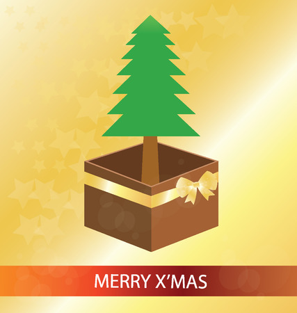 Christmas tree. Vector illustration.のイラスト素材