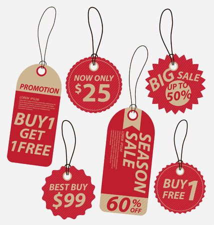 Price Tags vectorのイラスト素材