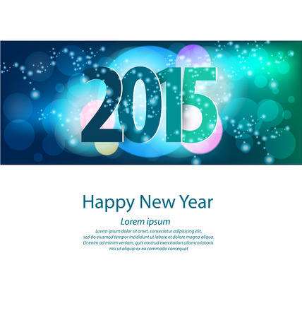Happy new year 2015のイラスト素材
