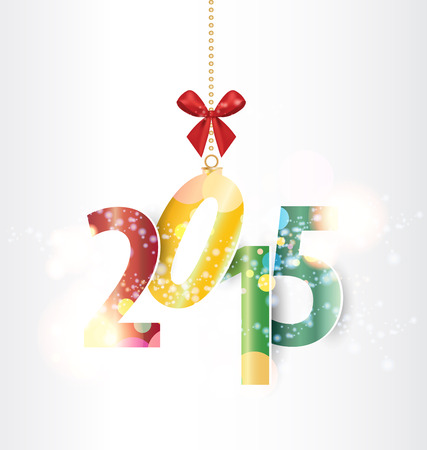 Happy new year 2015のイラスト素材