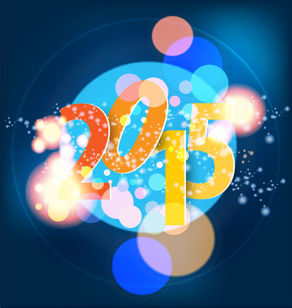 Happy new year 2015のイラスト素材