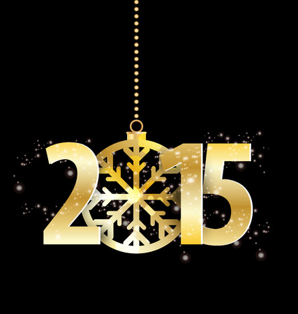 Happy new year 2015のイラスト素材
