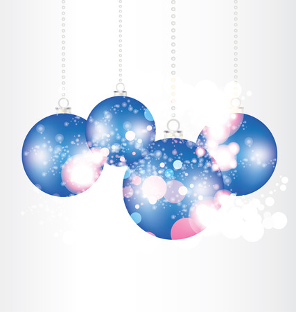 Christmas background with christmas ballsのイラスト素材