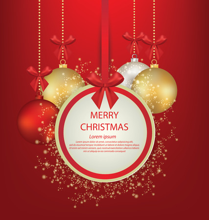 Christmas Greeting Card. Vector illustration.のイラスト素材