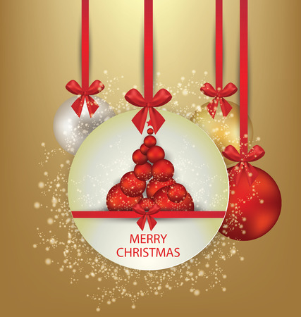 Christmas Greeting Card. Vector illustration.のイラスト素材