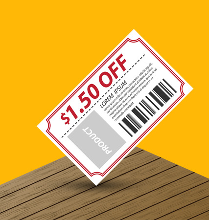 Coupon sale, offers and promotions vector template.のイラスト素材