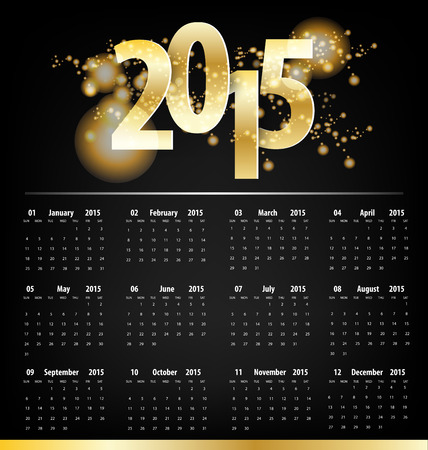 Calendar for 2015. のイラスト素材