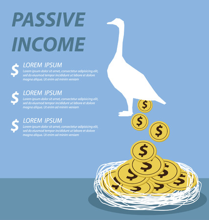 passive income conceptのイラスト素材