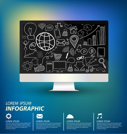 Social media concept vector Illustrationのイラスト素材