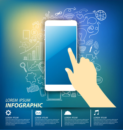 Social media concept vector Illustrationのイラスト素材