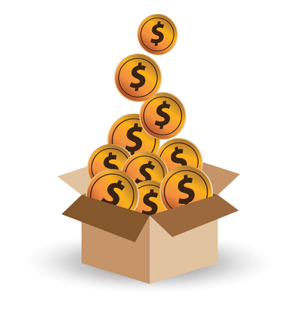 Financial and business concept. vector illustration.のイラスト素材