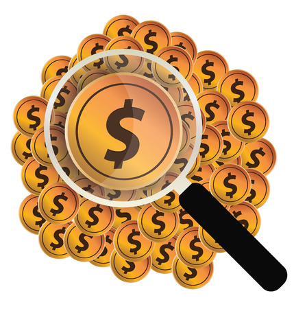 Financial and business concept. vector illustration.のイラスト素材