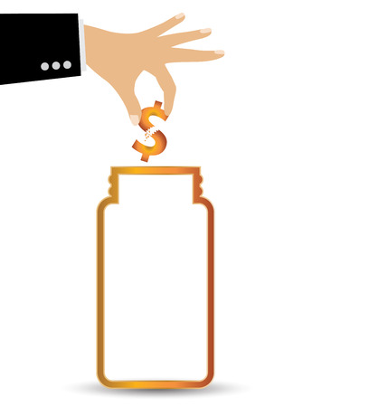 Financial and business concept. vector illustration.のイラスト素材